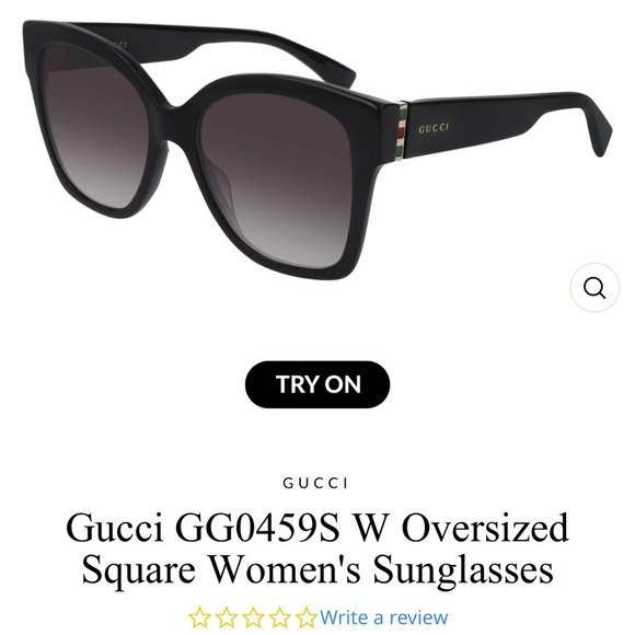Like new Gucci oversized black sunglasses. PLUS FREE SHIPPING - Picture 2 of 14